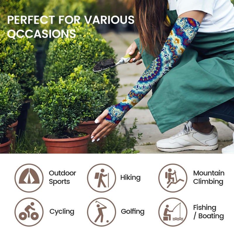 YPHCDO Store Gardening Sleeves for Women Farm Sun Protection Thorn Proof Cooling Arm Sleeves to Cover Arms for Garden Sports - Image 4